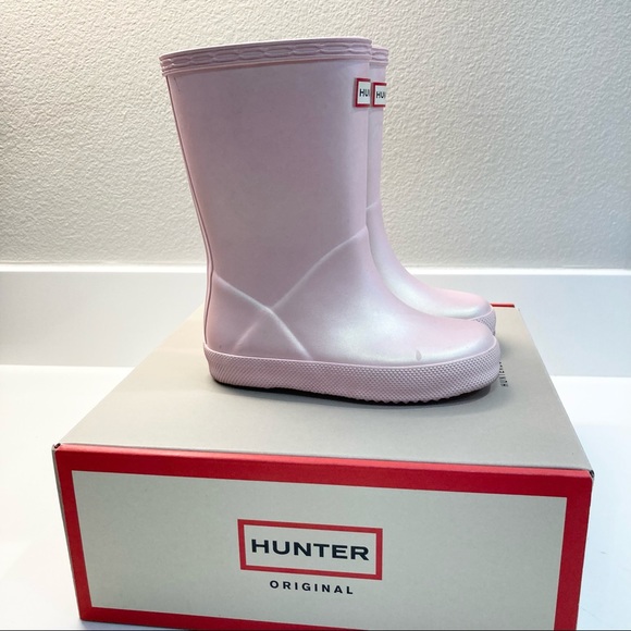 Hunter First Classic Pink (Bella) Rain Boots 8B/9G - Picture 5 of 9
